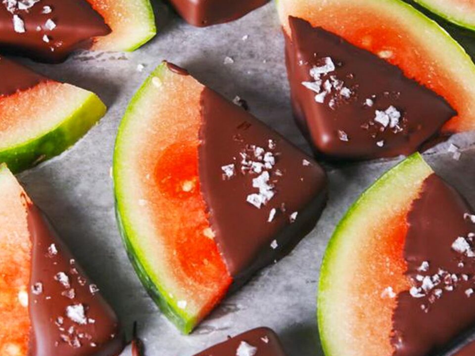 chocolate dipped watermellon