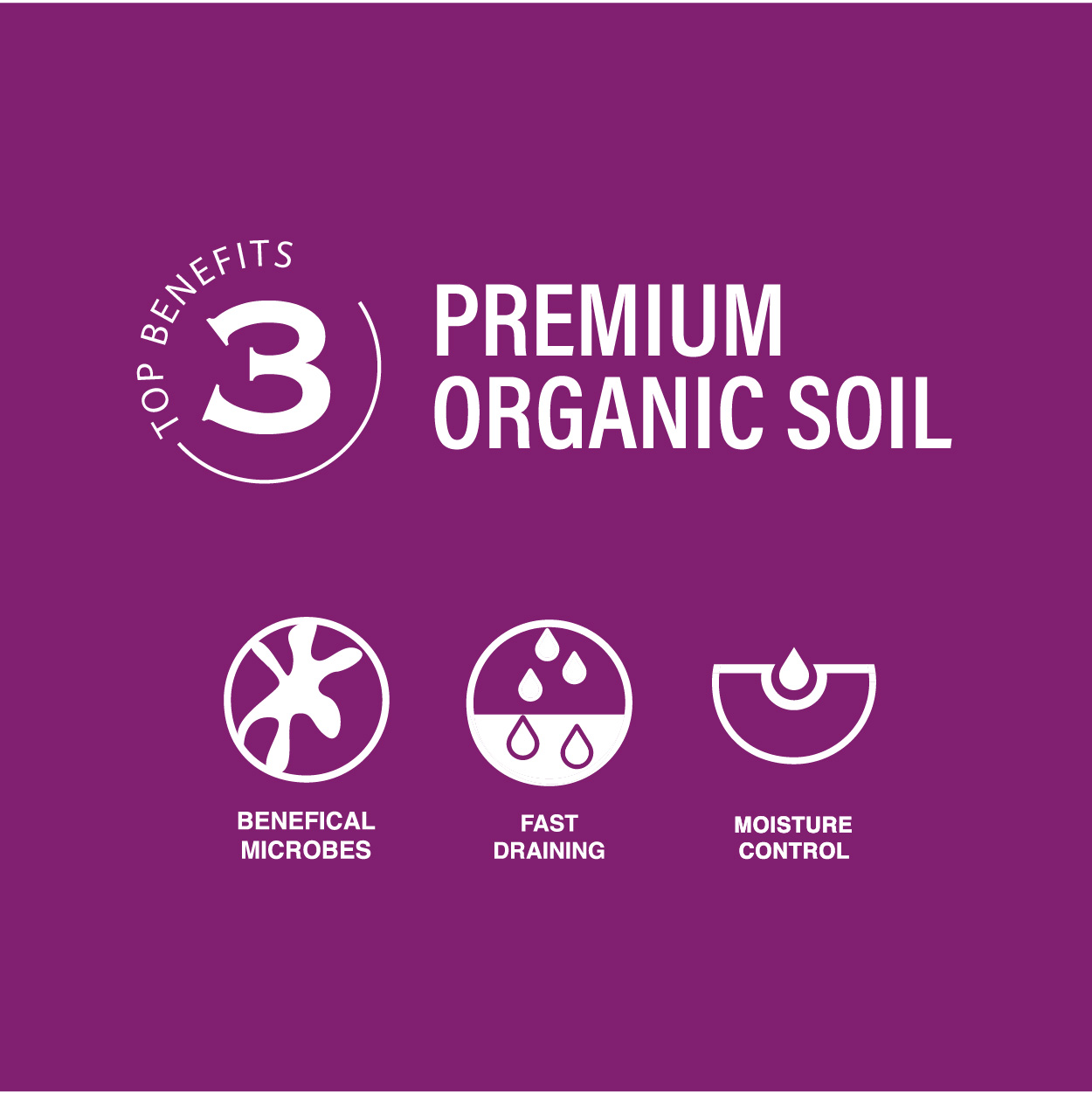 top three benefits of premium organic soil