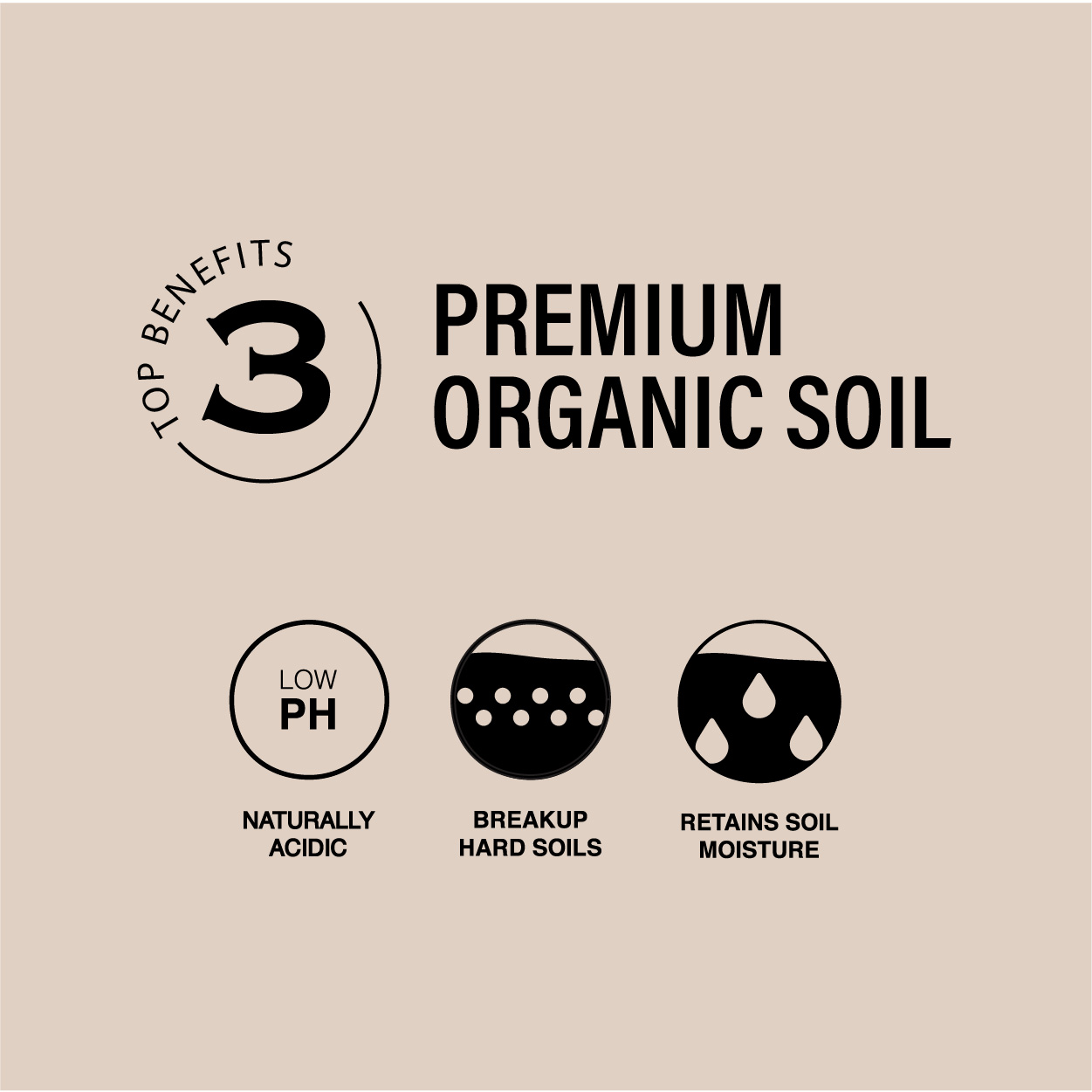 top three benefits of premium organic soil